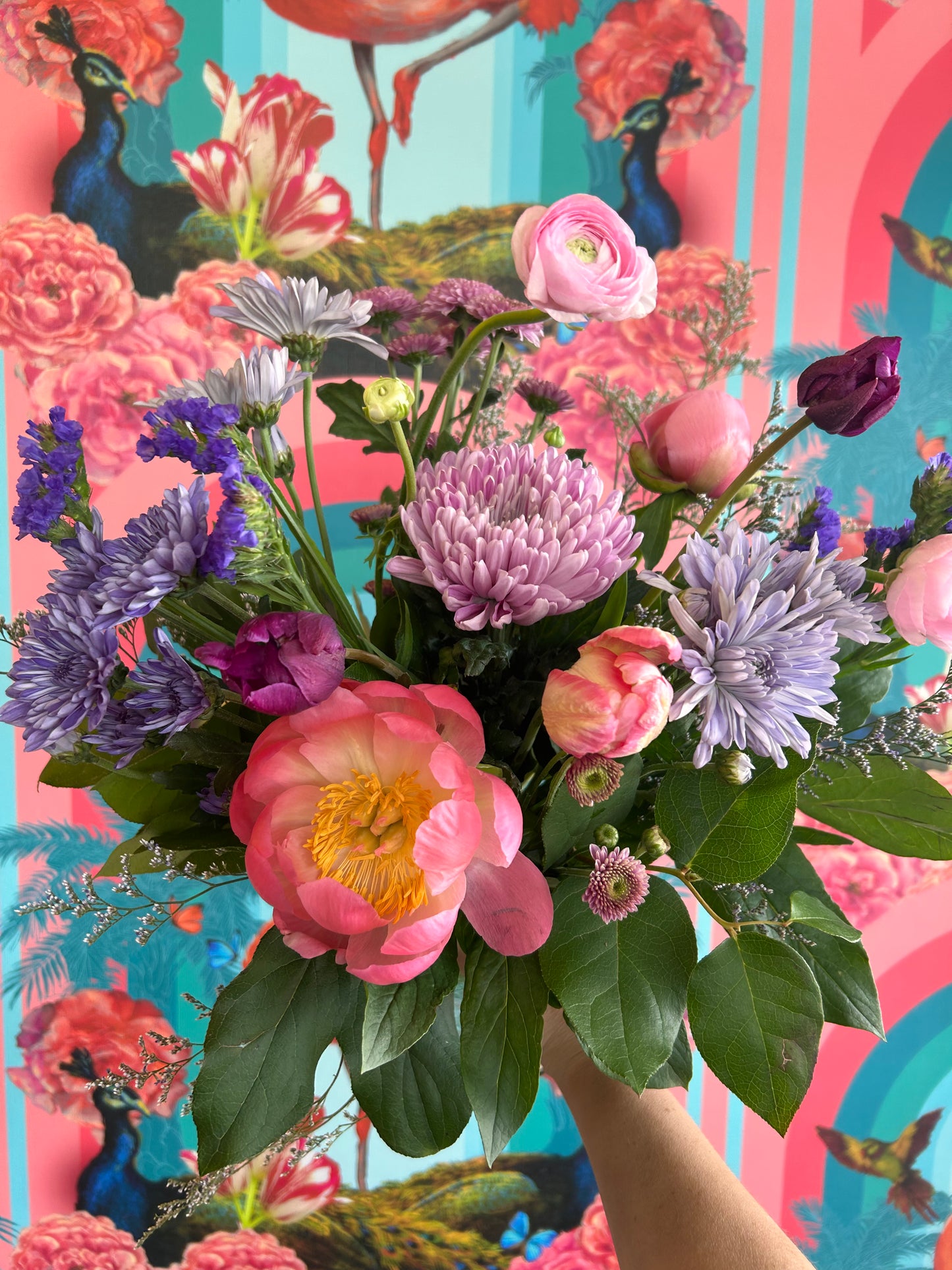 Small Wrapped Flower Arrangement