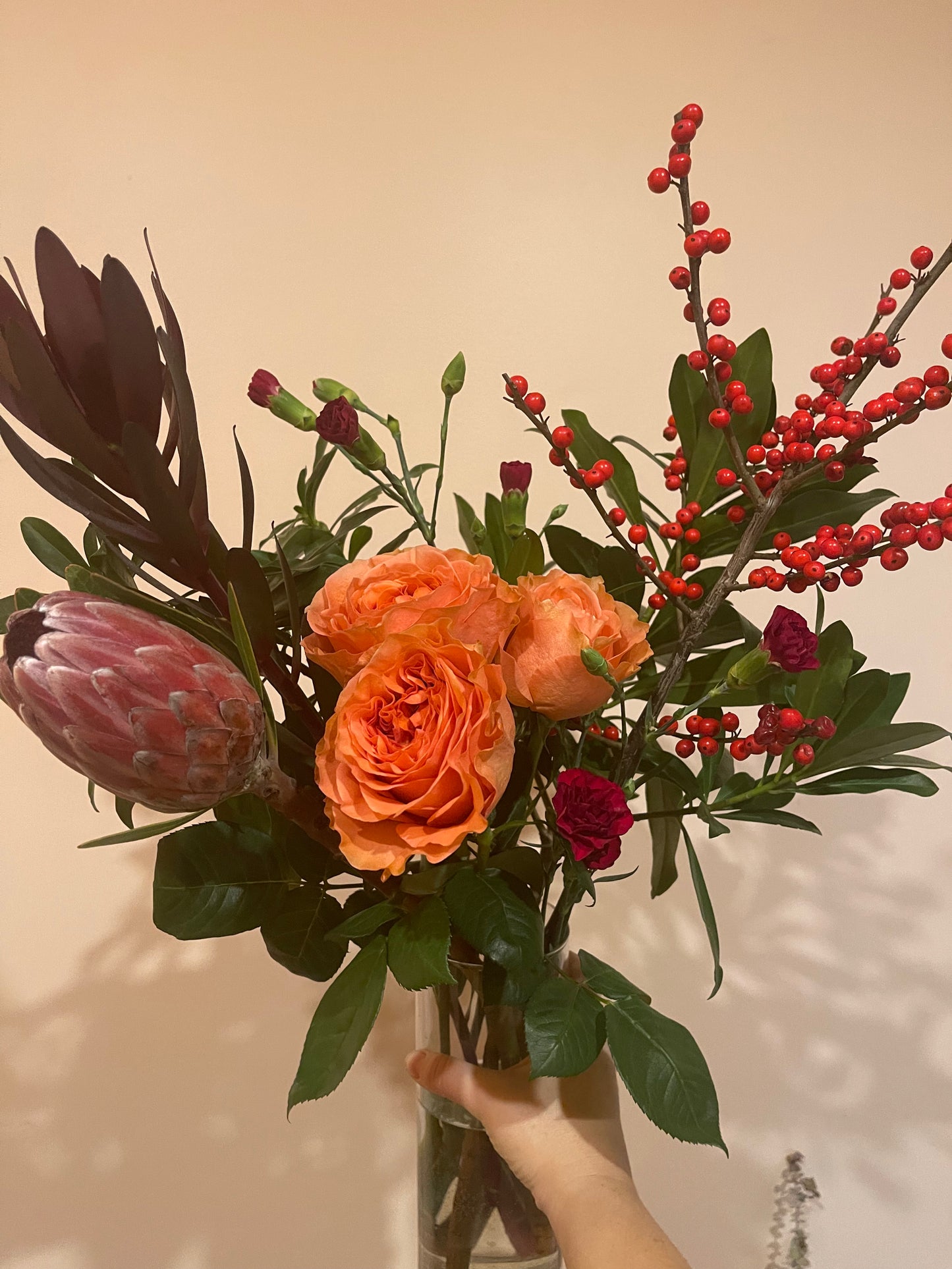 Small Wrapped Flower Arrangement
